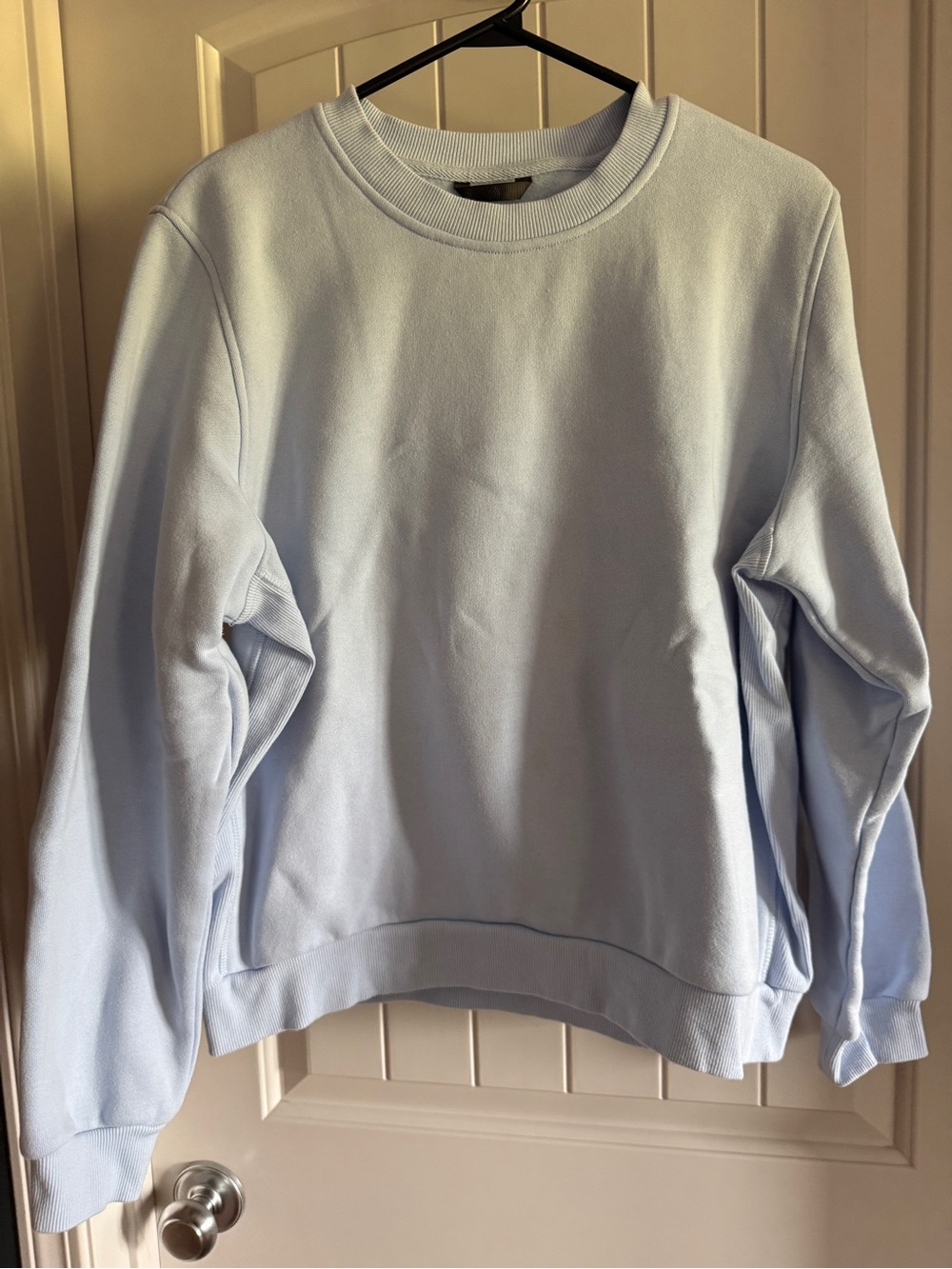 Set: MPG Light Blue Crewneck Sweatshirt and sweatpants